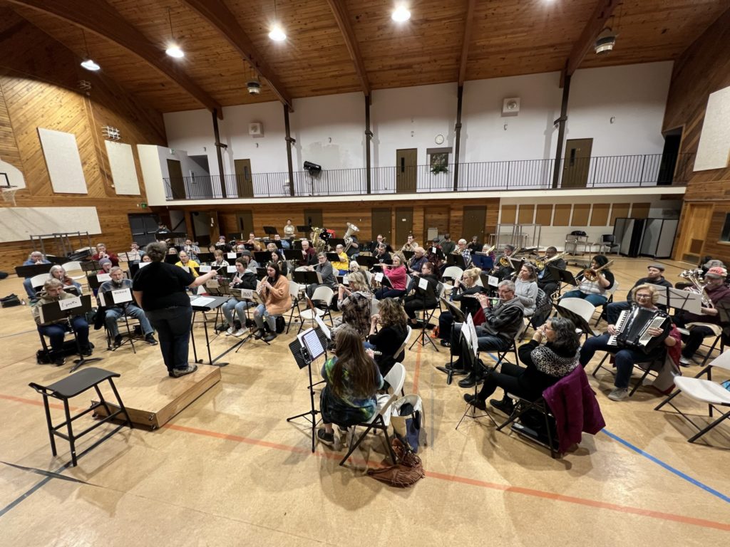 VCCB rehearsal in April 2023 at St. John Lutheran Church.